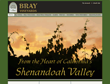 Tablet Screenshot of brayvineyards.com